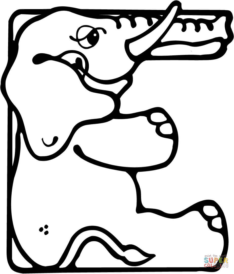 Letter E Drawing At GetDrawings Free Download