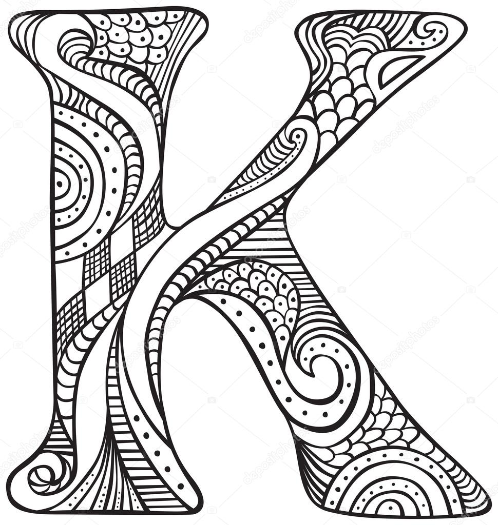 k 3d letter drawing