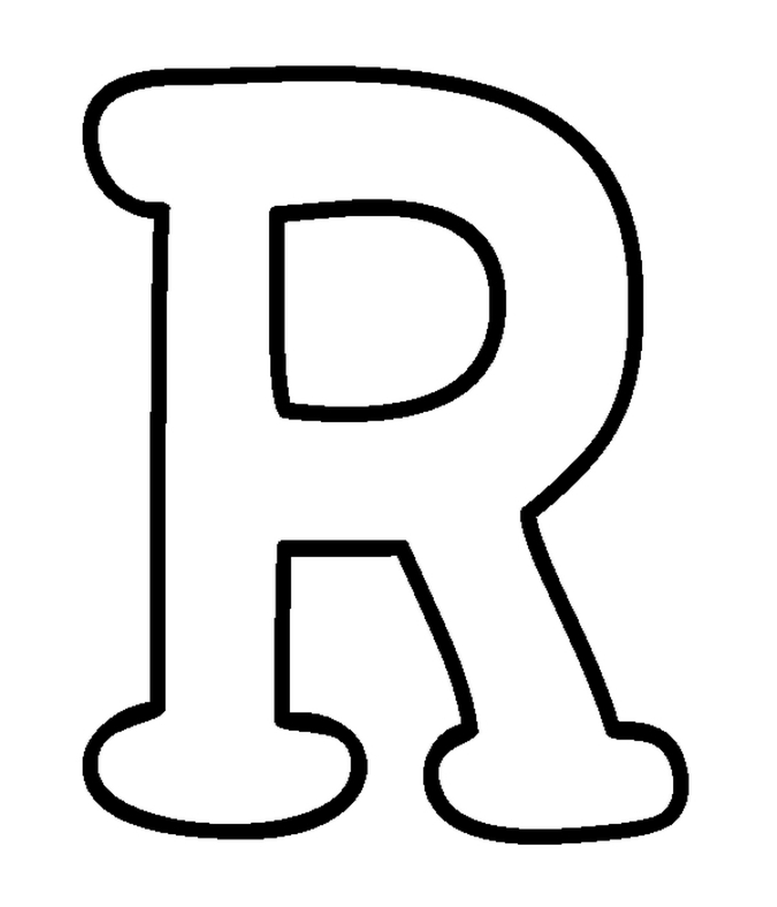 Letter R Drawing At GetDrawings Free Download