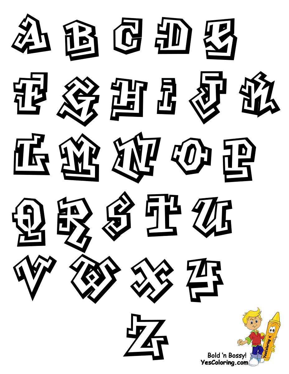 Letters Of The Alphabet In Graffiti Drawing At GetDrawings Free Download