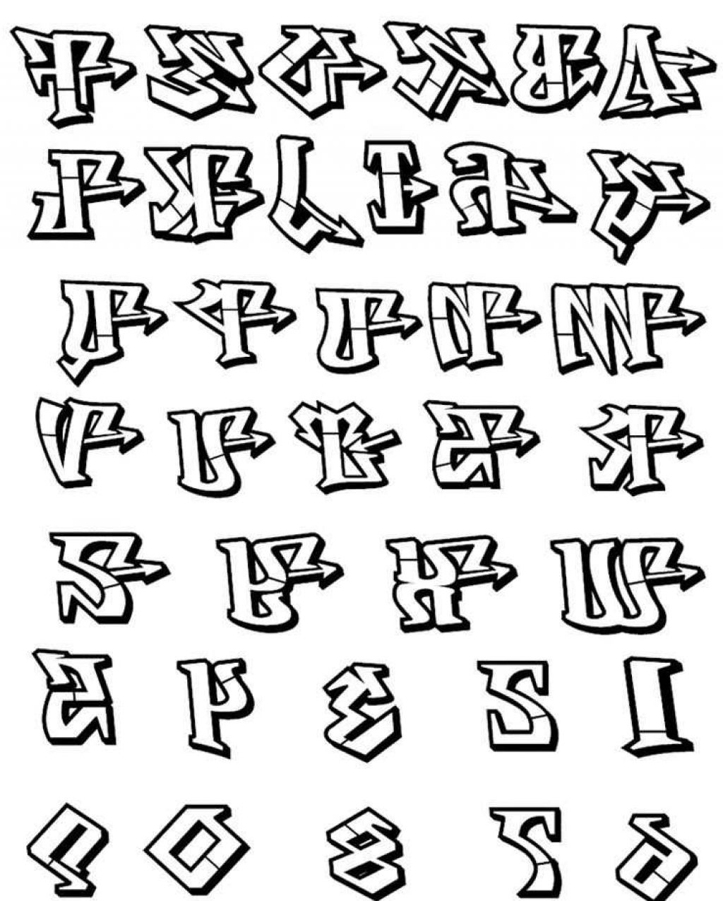 Letters Of The Alphabet In Graffiti Drawing At Getdrawings Com