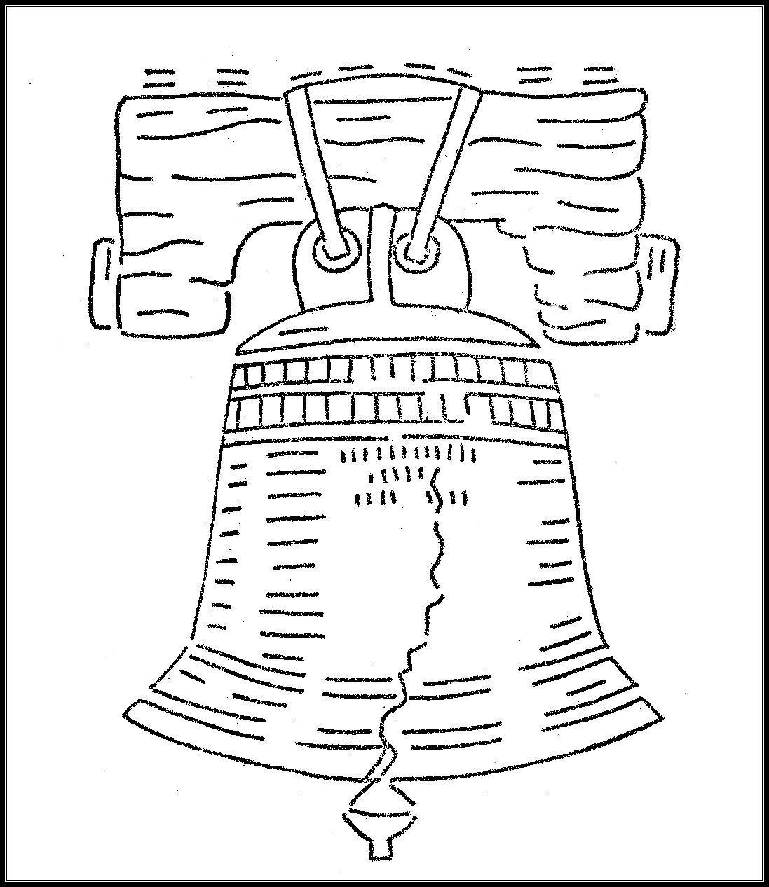 Liberty Bell Drawing at GetDrawings | Free download