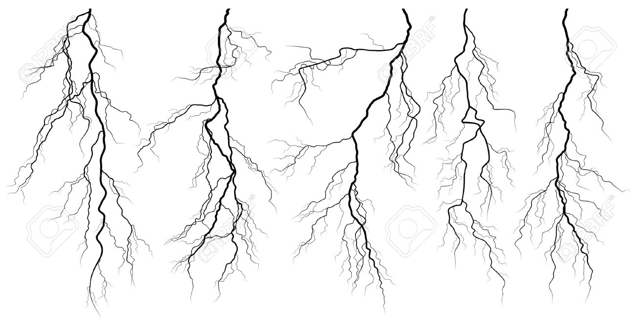 How To Draw Lightning Realistic With A Pencil Strikes Effects