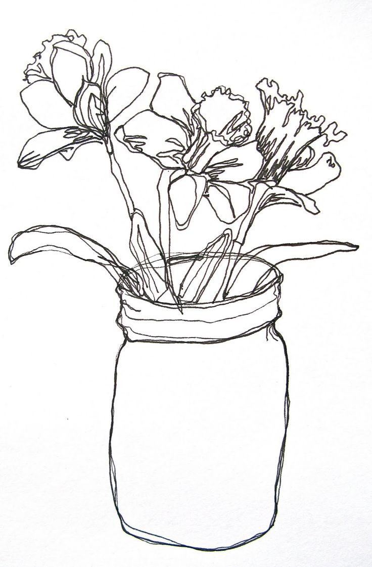 Lily Flower Line Drawing at GetDrawings Free download