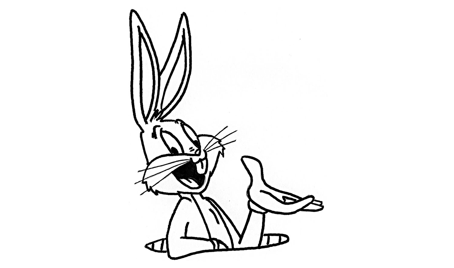 Line Drawing Bunny at GetDrawings Free download