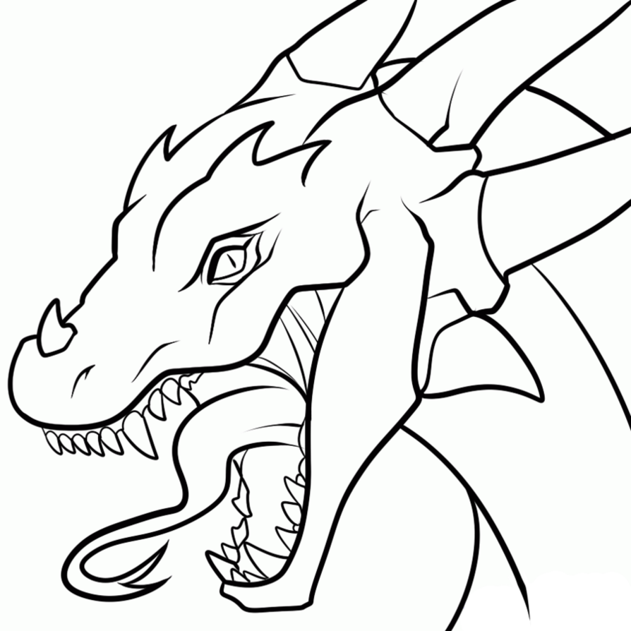 Line Drawing Dragon at GetDrawings | Free download