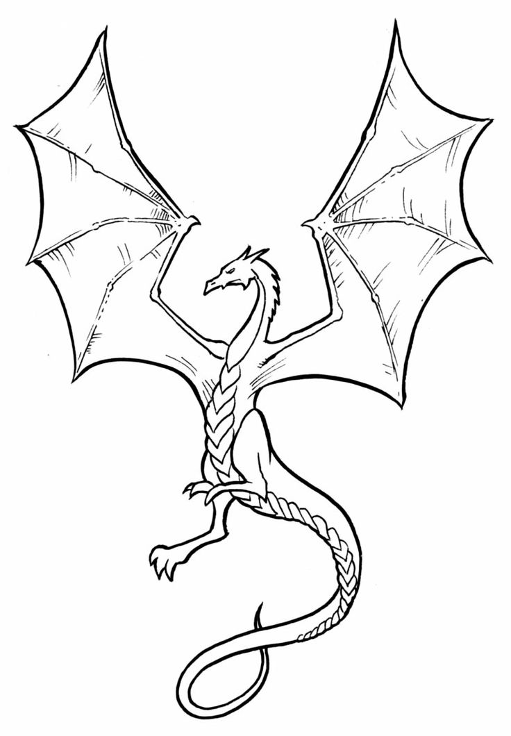 Line Drawing Dragon at GetDrawings Free download