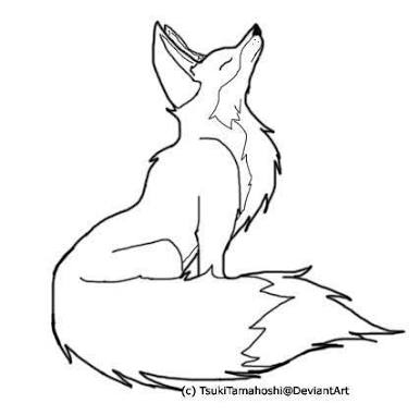 Line Drawing Fox at GetDrawings | Free download