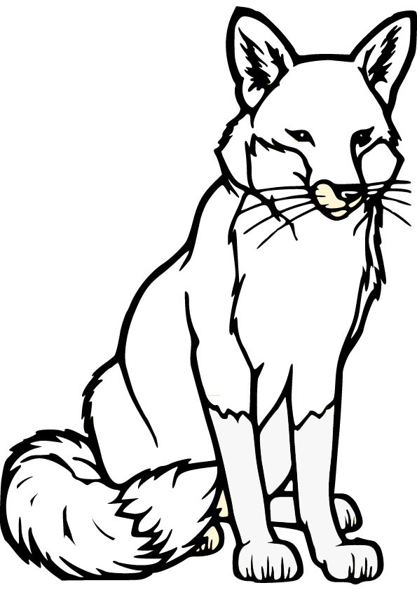 Line Drawing Fox at GetDrawings | Free download