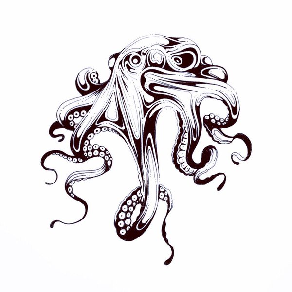 Line Drawing Octopus at GetDrawings | Free download