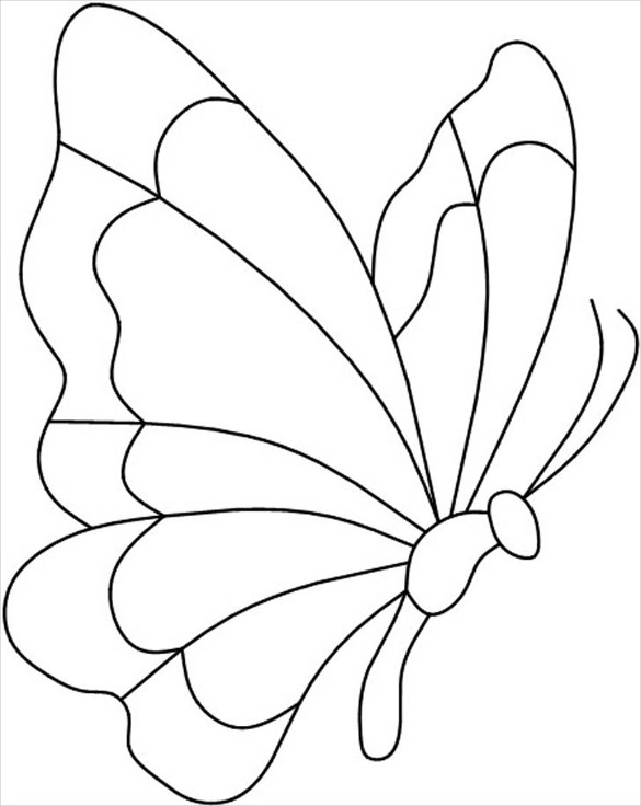 Line Drawing Of A Butterfly at GetDrawings | Free download