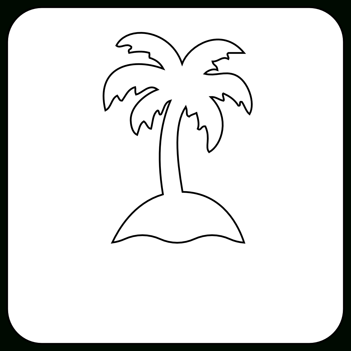 Line Drawing Of A Palm Tree at GetDrawings | Free download