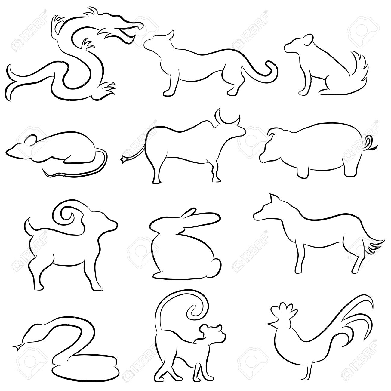 Line Drawing Of Animals at GetDrawings Free download