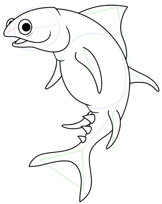 Line Drawing Of Fish at GetDrawings | Free download