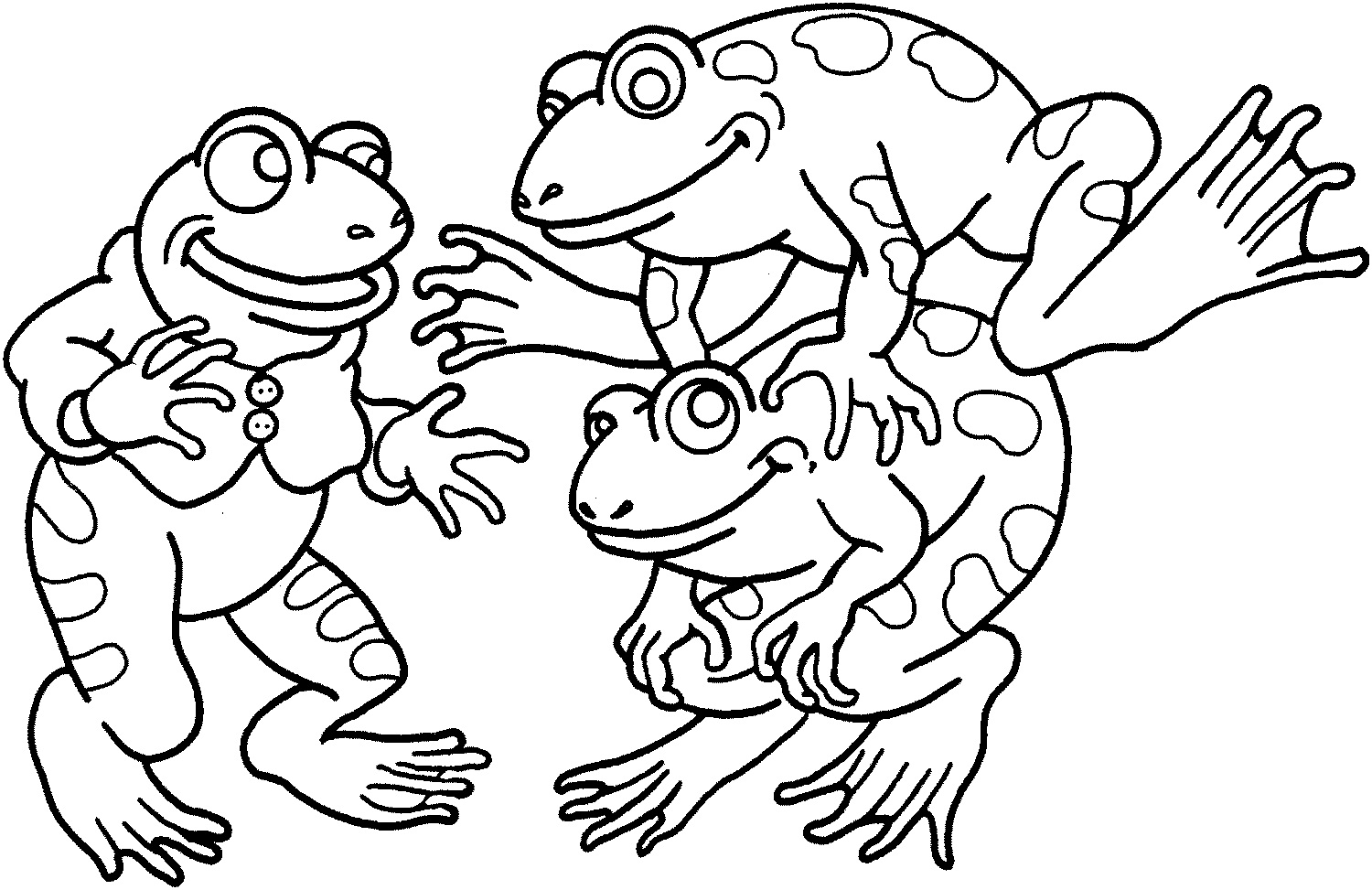 Line Drawing Of Frogs at GetDrawings | Free download