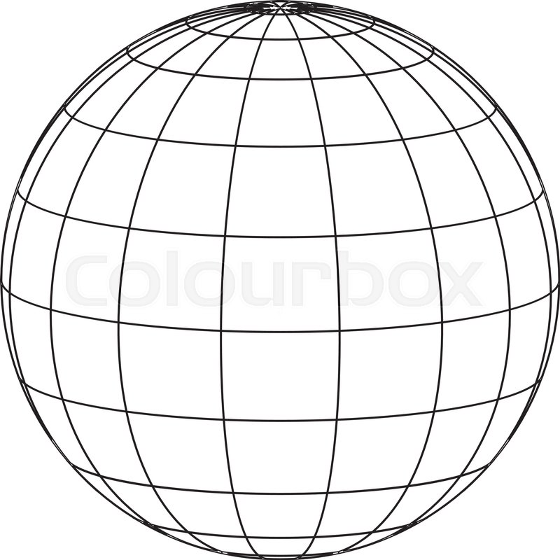 Line Drawing Of Globe at GetDrawings | Free download