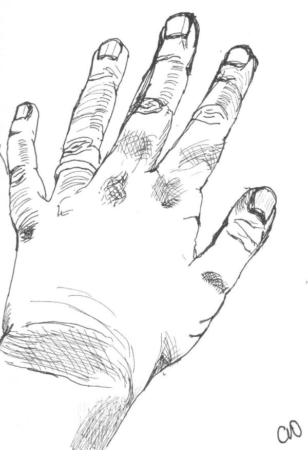 Line Drawing Of Hand at GetDrawings | Free download