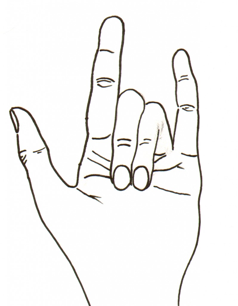 Line Drawing Of Hand at GetDrawings Free download