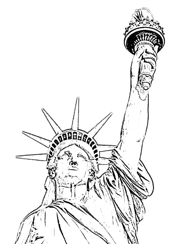 Line Drawing Of Statue Of Liberty at GetDrawings Free download