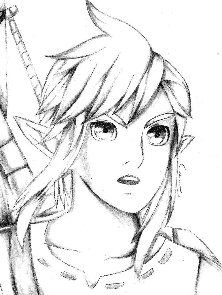 Link And Zelda Drawing at GetDrawings | Free download
