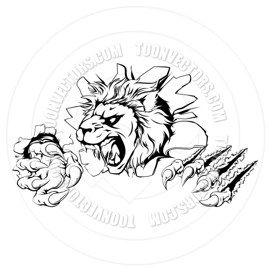 Lion Claw Drawing at GetDrawings Free download