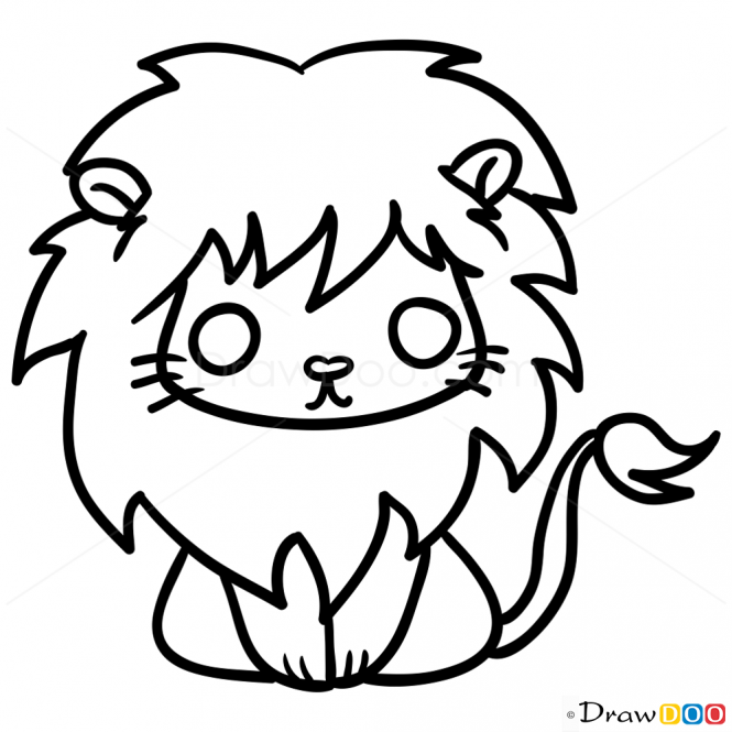 Lion Cub Drawing Easy at GetDrawings | Free download