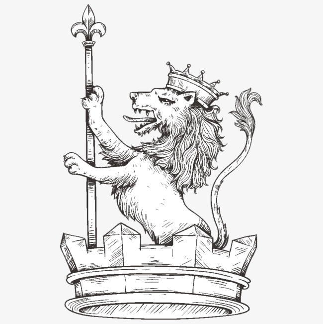 Lion With Crown Drawing at GetDrawings | Free download