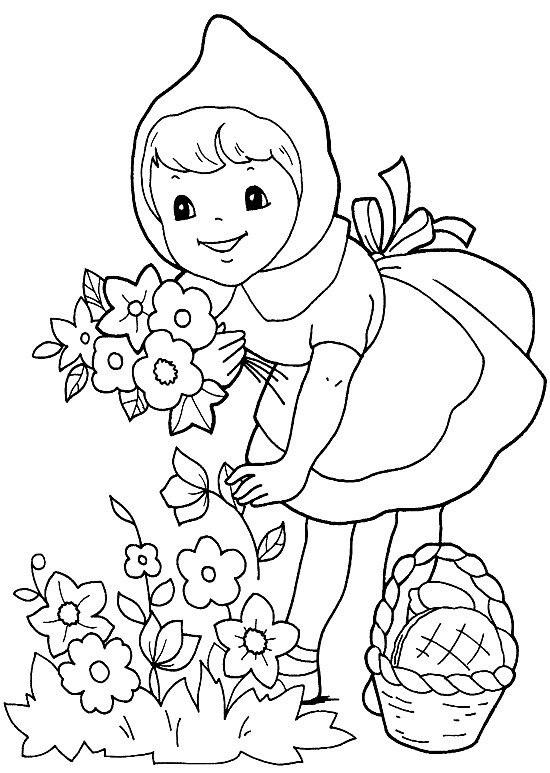 Little Red Riding Hood Drawing at GetDrawings | Free download