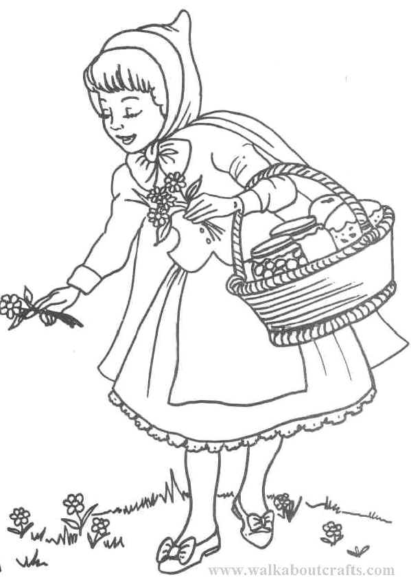 Little Red Riding Hood Drawing at GetDrawings | Free download