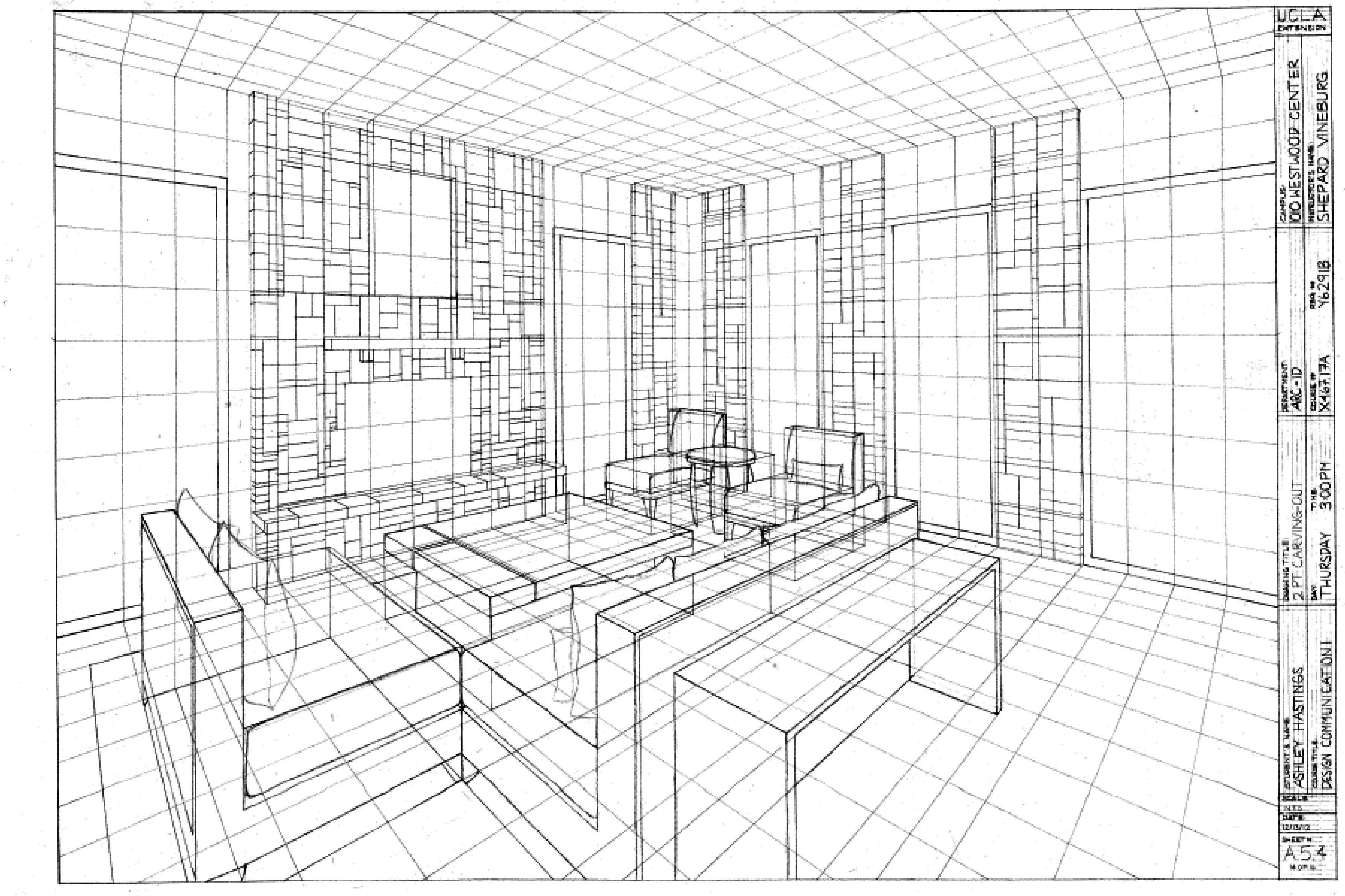 Living Room Perspective Drawing at GetDrawings | Free download