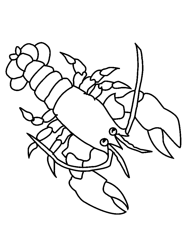 Simple Lobster Drawing at GetDrawings | Free download