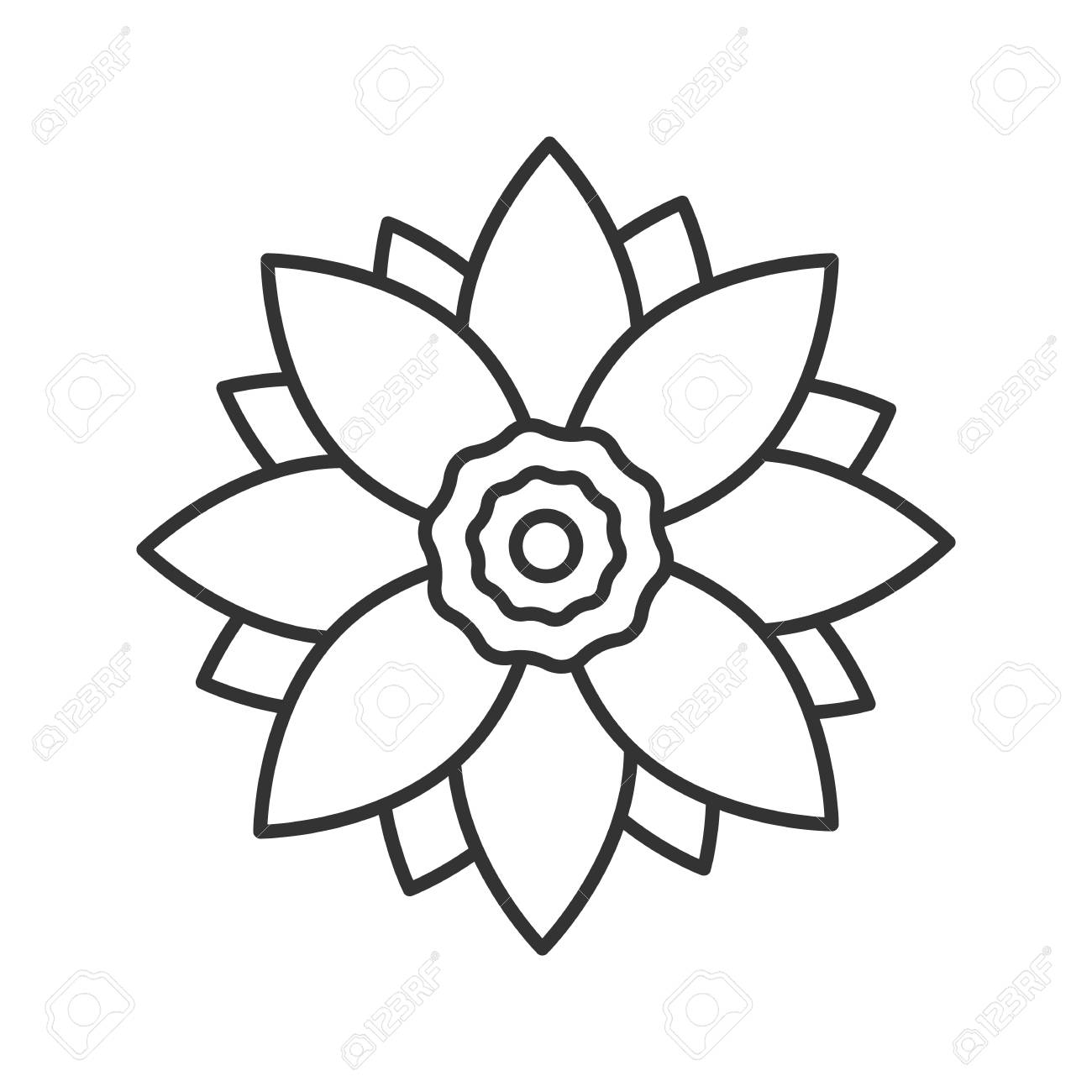 Lotus Line Drawing at GetDrawings | Free download