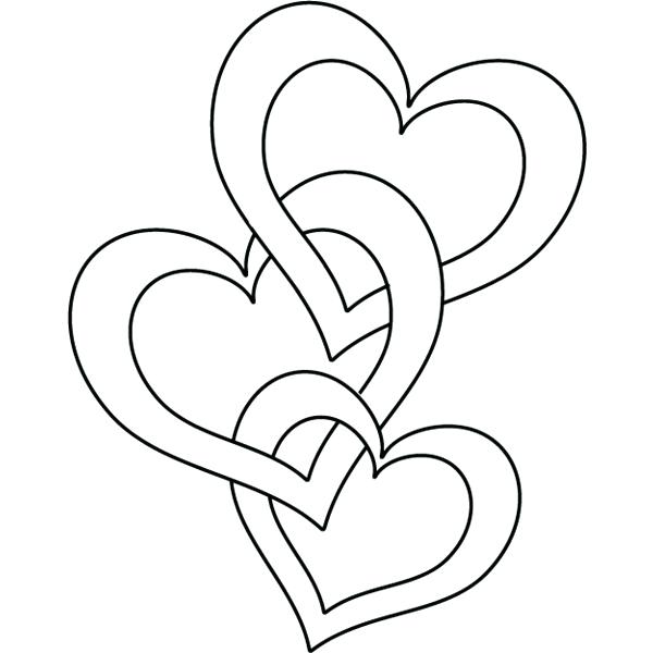 Love Heart Line Drawing