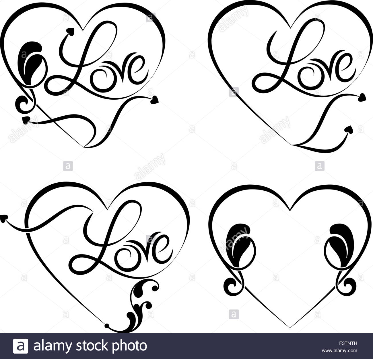 1300x1254 Tattoo Love Word Vector Art Stock Vector Art Amp Illustration