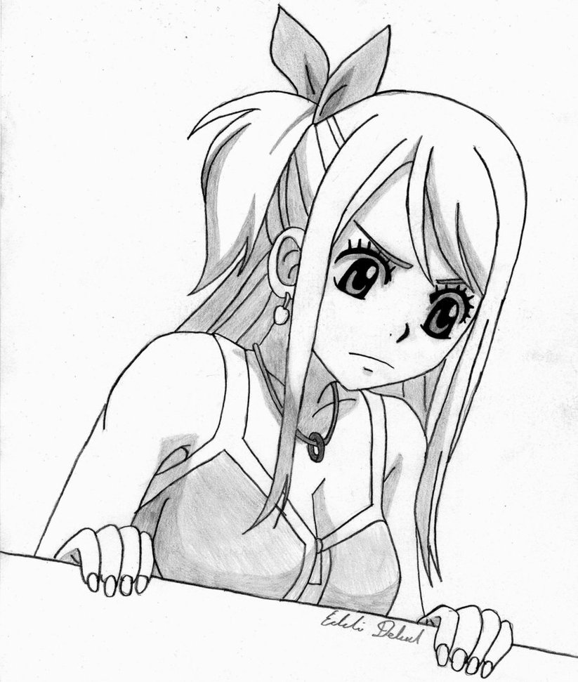 Lucy Heartfilia Drawing at GetDrawings | Free download