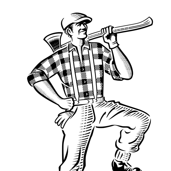 Lumberjack Drawing at Explore collection of