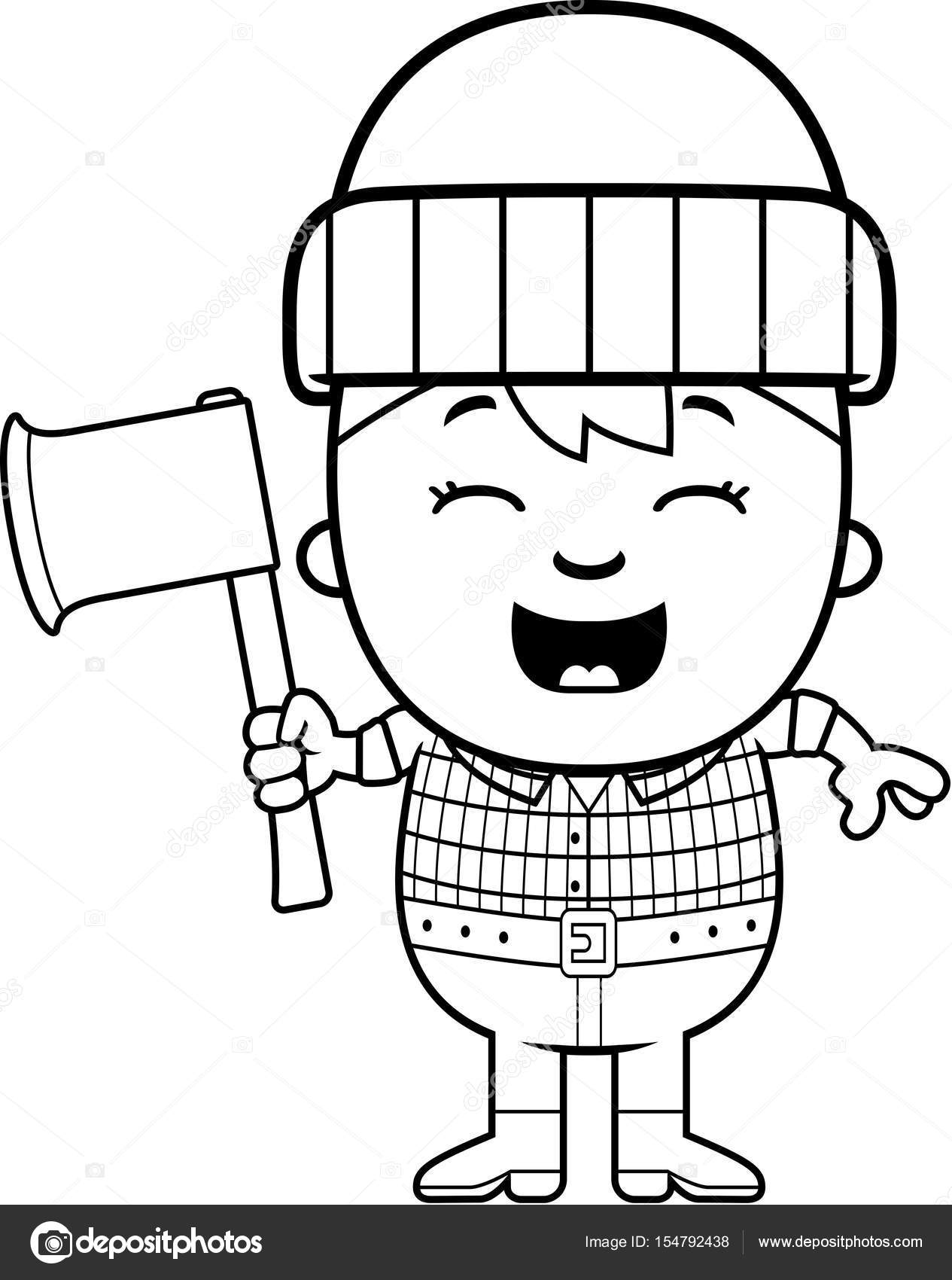 Lumberjack Drawing at GetDrawings | Free download