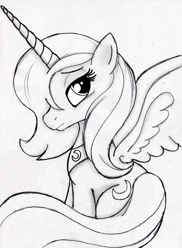 Luna Drawing at GetDrawings  Free download