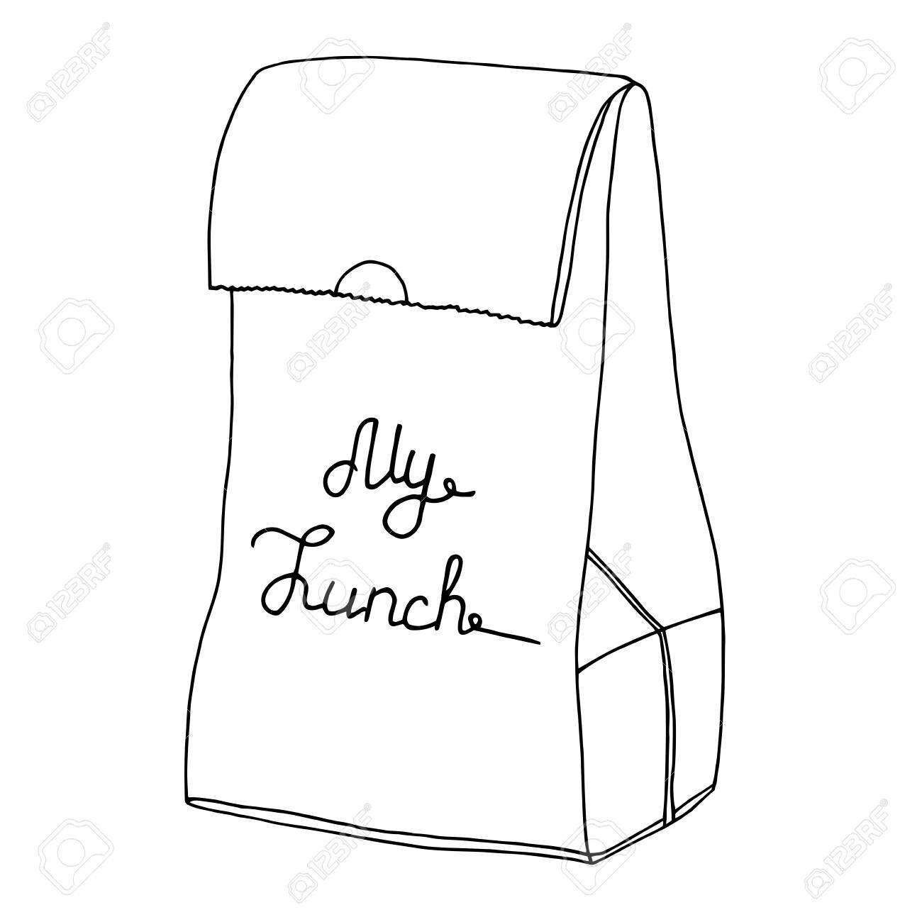 Lunch Bag Drawing at GetDrawings Free download