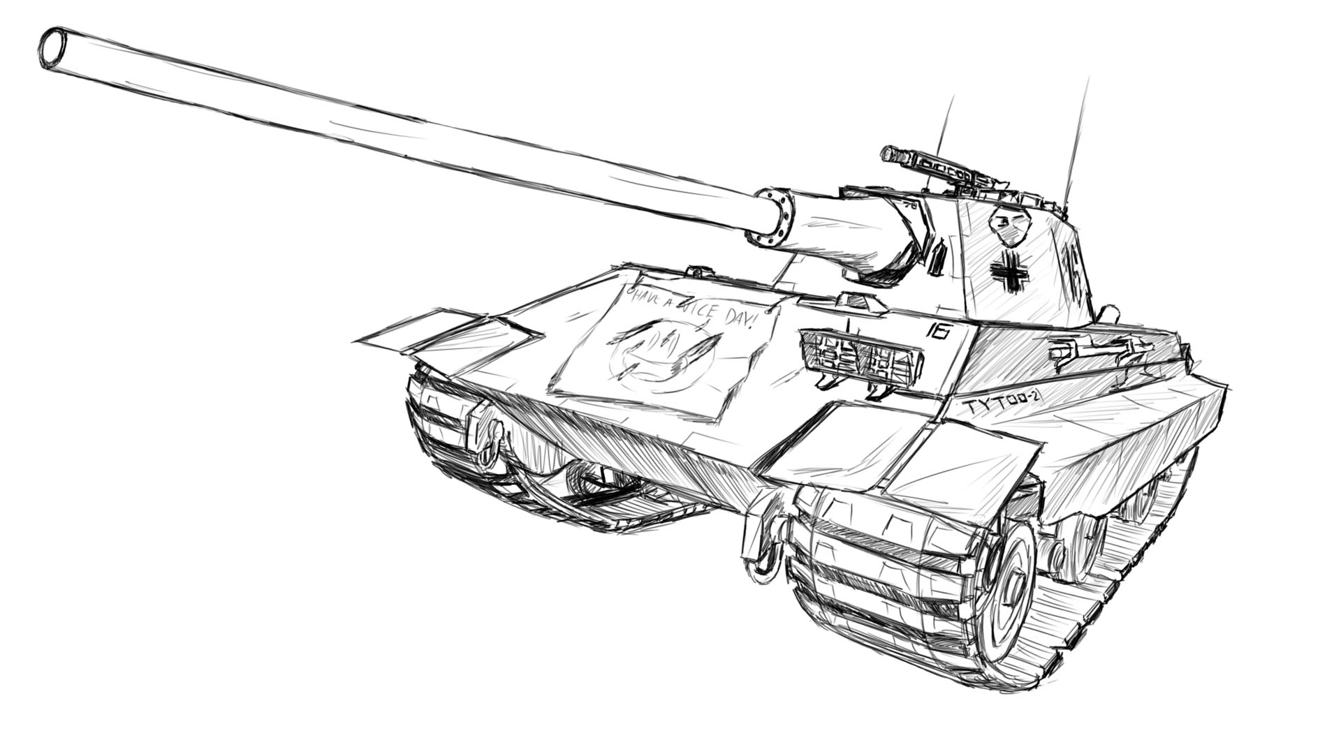 draw a military tank online