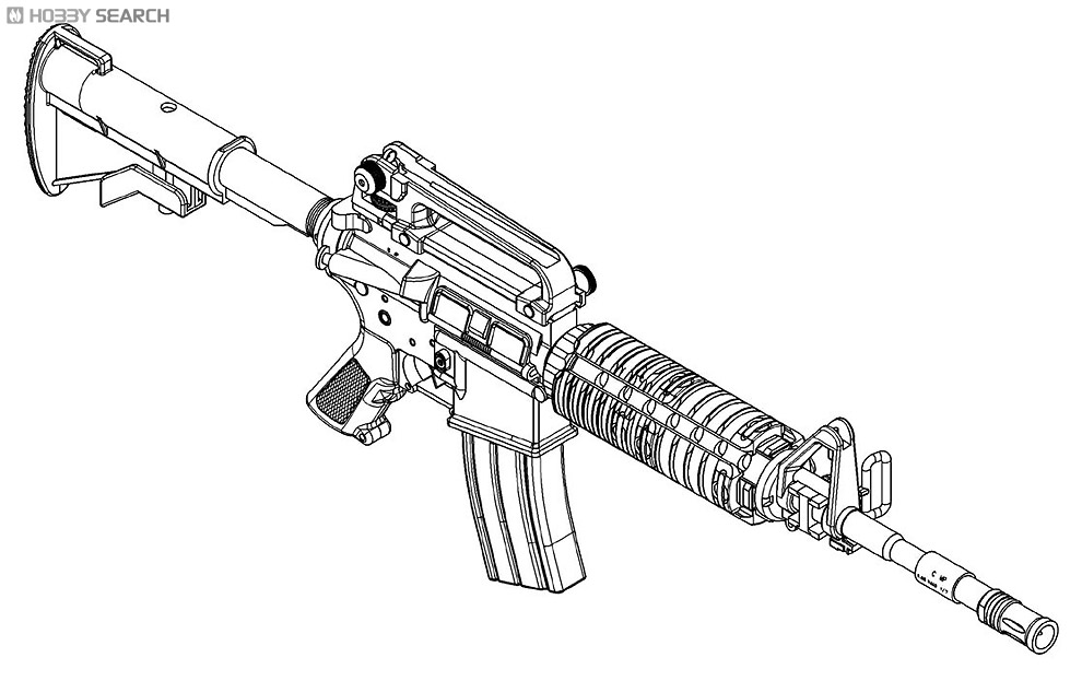 990x623 World Weapon Series M4 R.i.s. (Plastic Model) Images List.