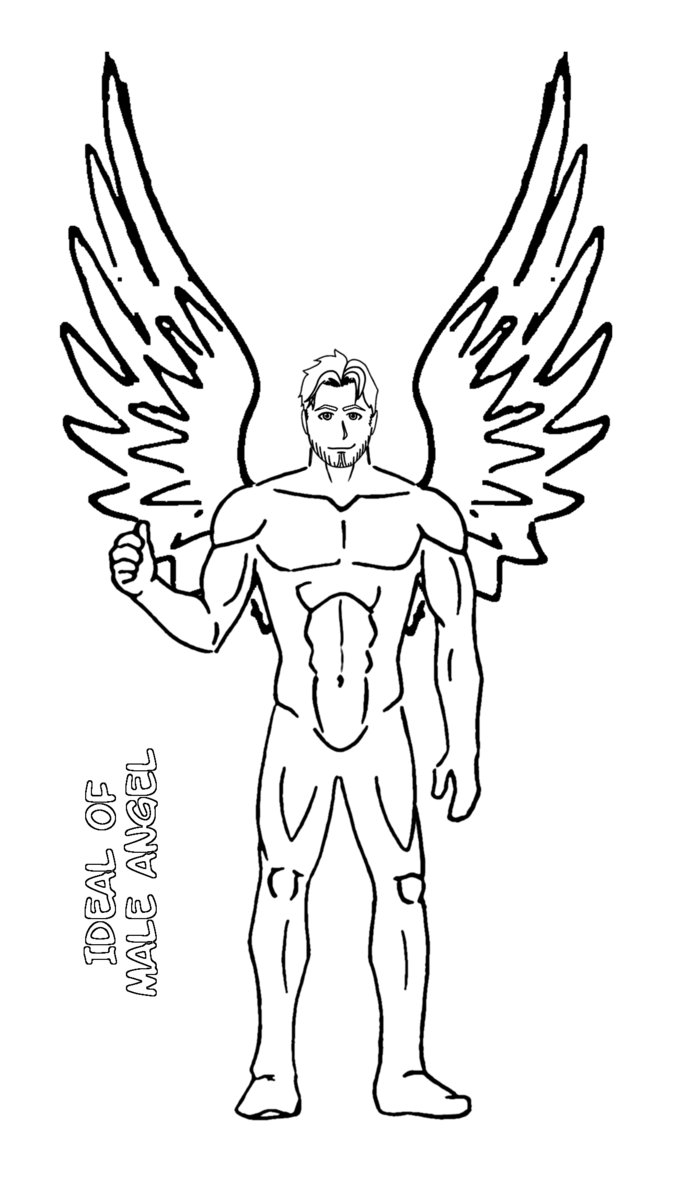 Male Angel Drawing at GetDrawings Free download