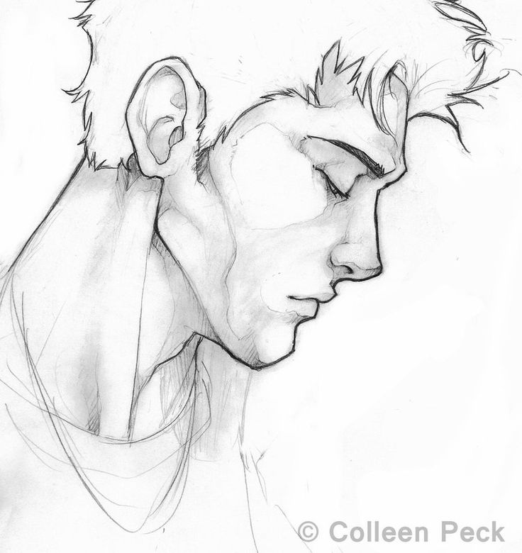 Male Face Profile Drawing at GetDrawings | Free download