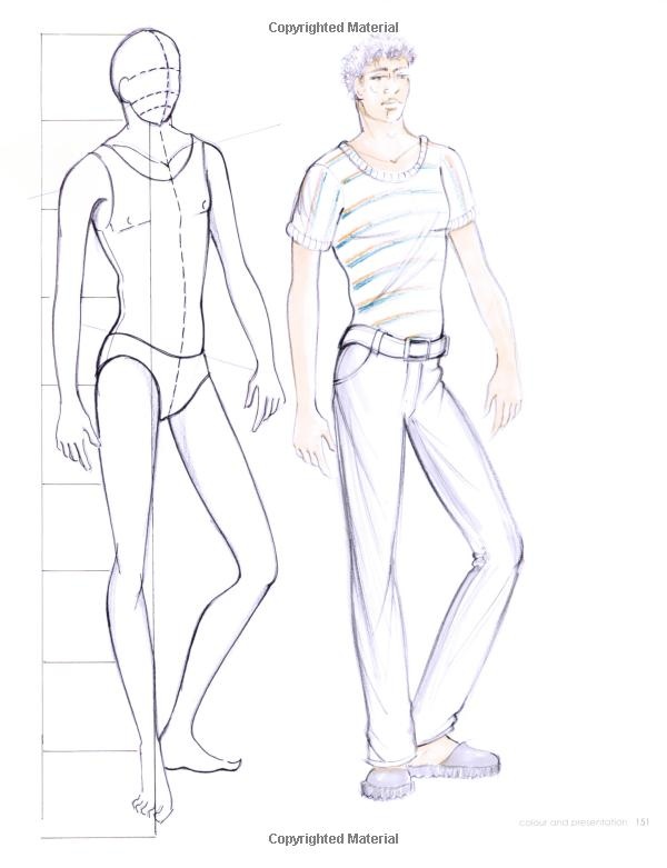 men's fashion figure drawing