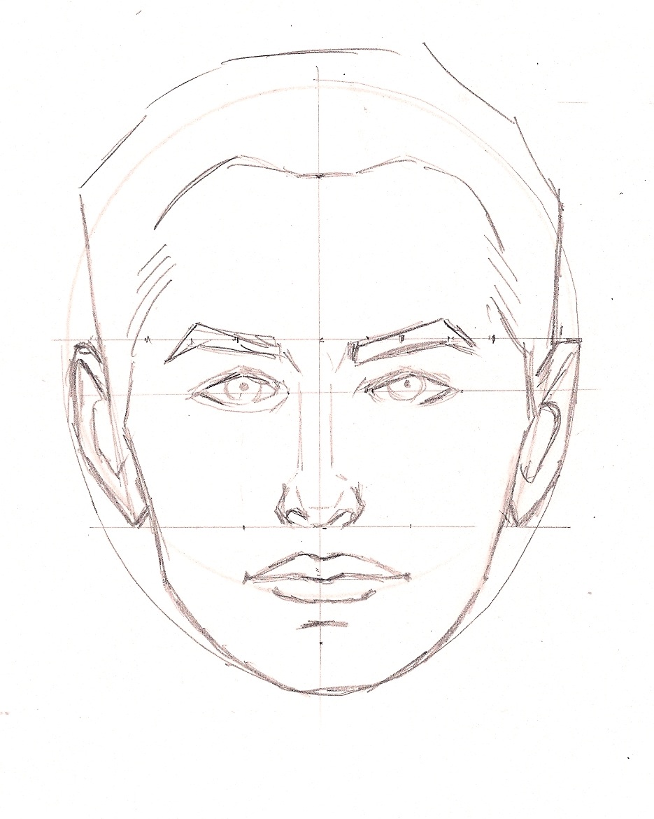 Male Head Drawing At Getdrawings 