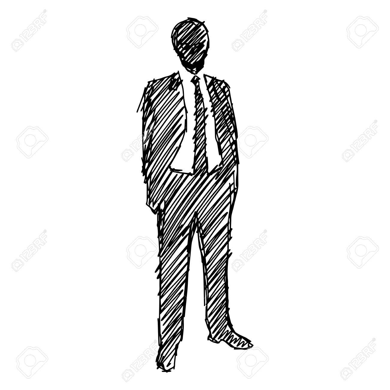 Man In Suit Drawing at GetDrawings | Free download