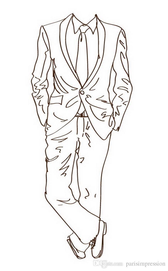 Suit Drawing Step 4
