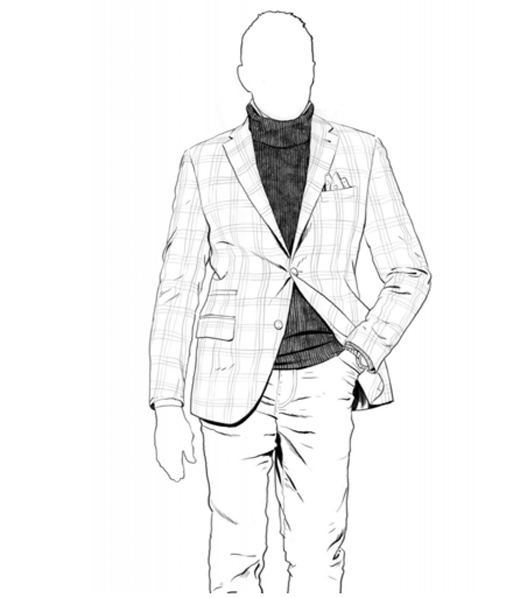 Sketch Of Mens Suit Coloring Pages