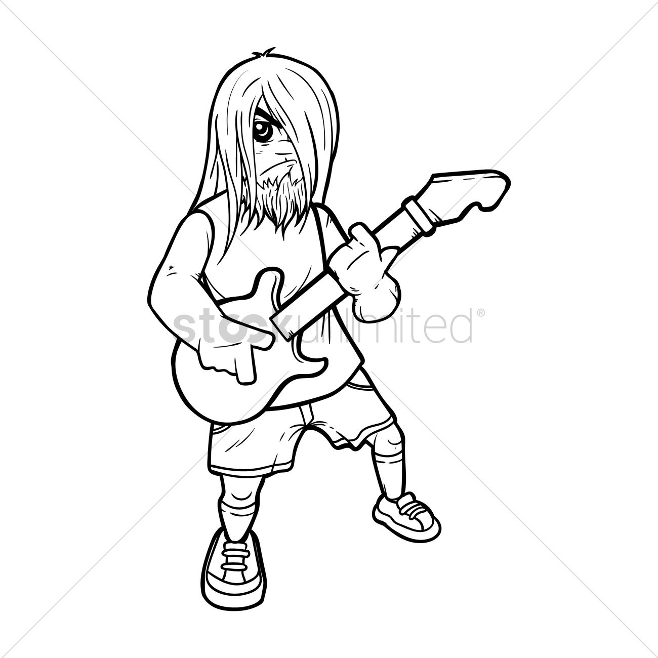 Man Playing Guitar Drawing at GetDrawings Free download