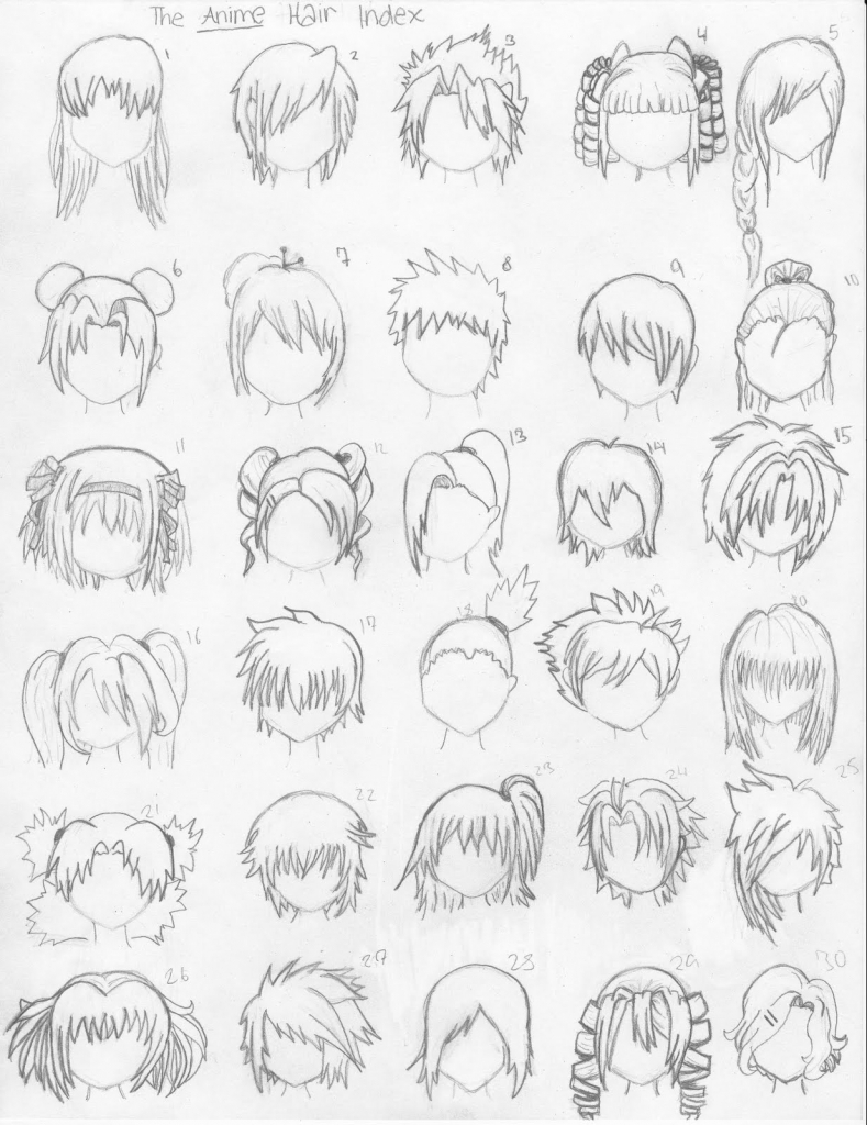 Manga Head Drawing At Getdrawings Free Download